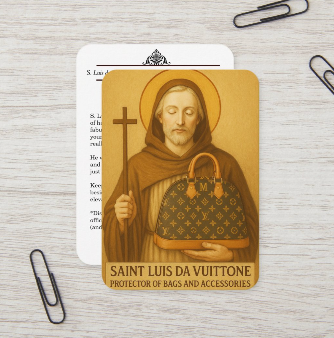 S. Luis da Vuittone – Protector of Handbags and Accessories Santino