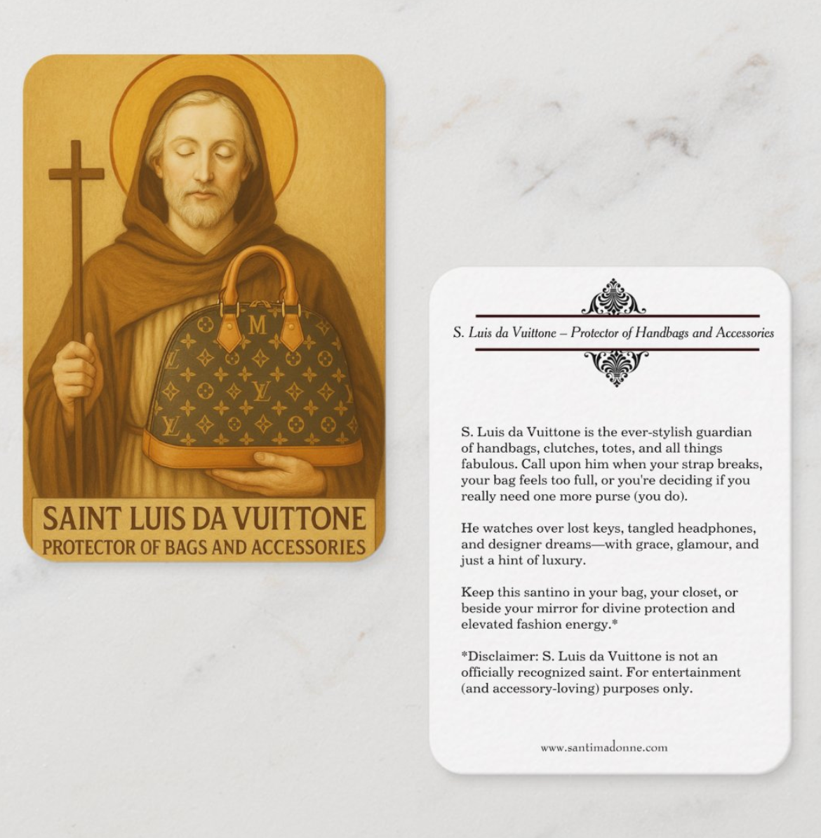 S. Luis da Vuittone – Protector of Handbags and Accessories Santino
